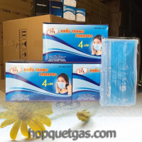 Khẩu trang xanh 4 lớp 206